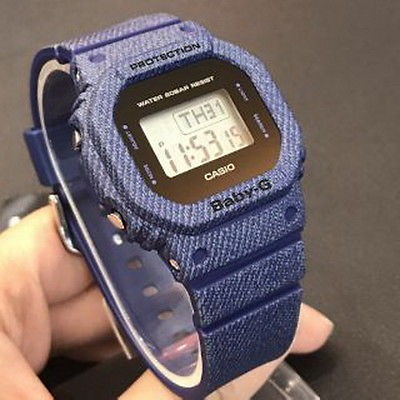 Baby g denim clearance watch