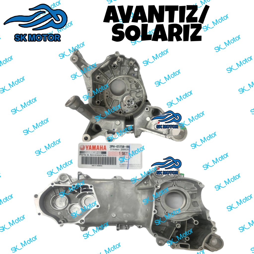 Yamaha EGO AVANTIZ / SOLARIZ Original Crankcase Casing Set Kotak Engine ...