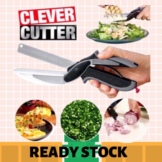 Clever Cutter 2-in-1 Knife & Cutting Board Scissors As Seen On TV