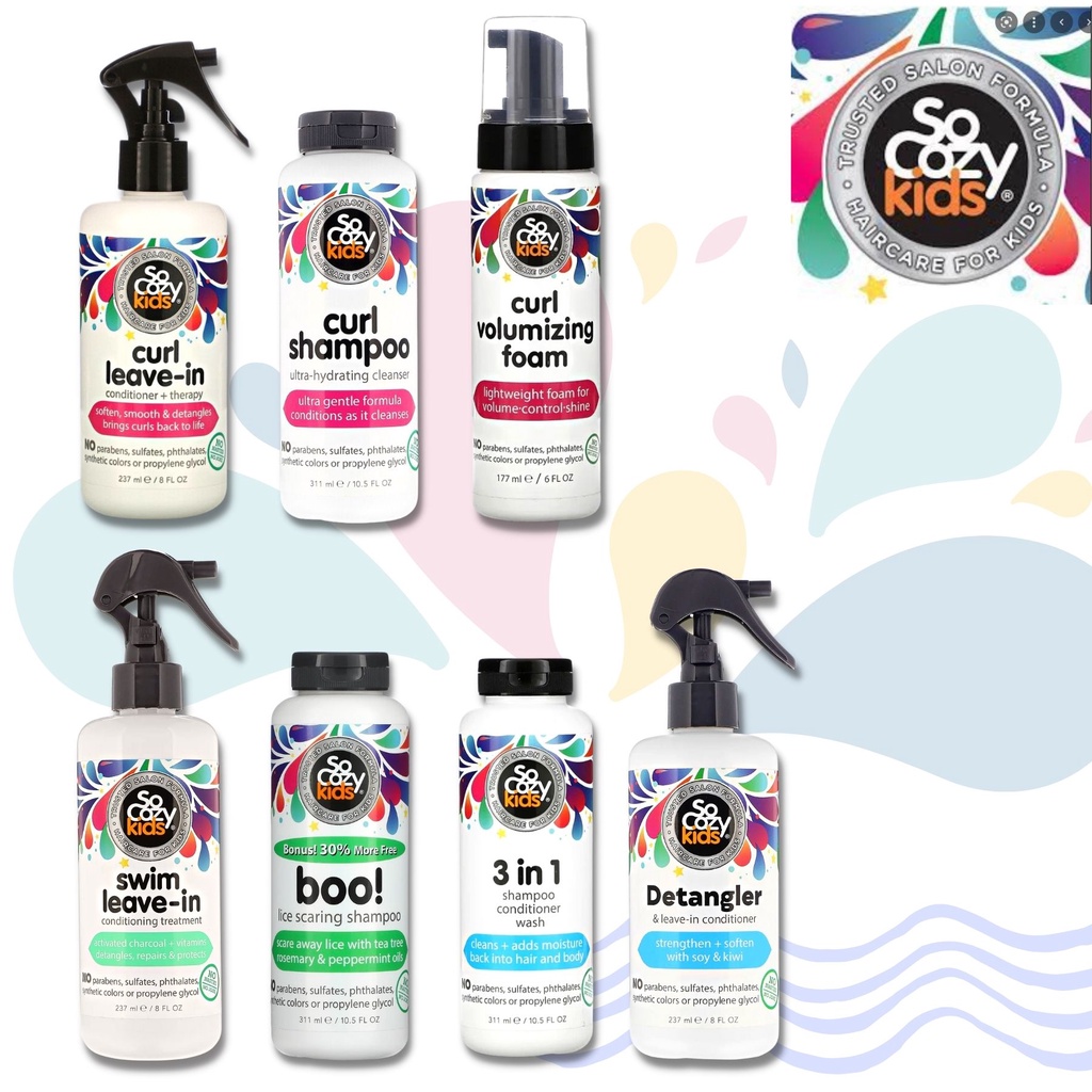 SoCozy, Kids Shampoo / Bath / Leave In Conditioner / Lice Shampoo