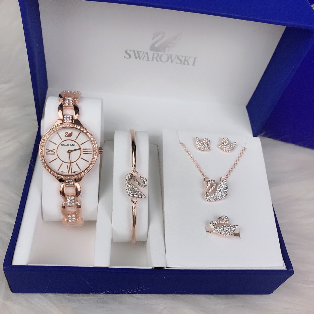 Swarovski watch best sale set price