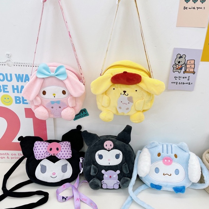 Cute Sanrio girl crossbody bag Cinnamoroll crossbody bag My Melody ...