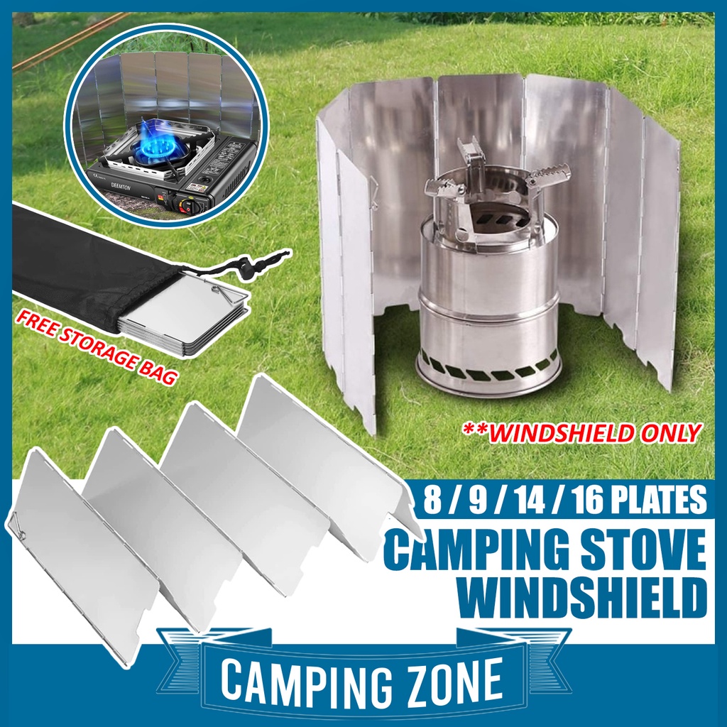 Foldable Outdoor Stove Windscreen Camping Cooking Gas Stove Wind