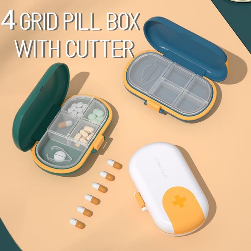 🇲🇾🔥[3pcs] Bekas Pil Ubat Tablet 5 In 1 With Cutter Kedap Udara Tahan ...