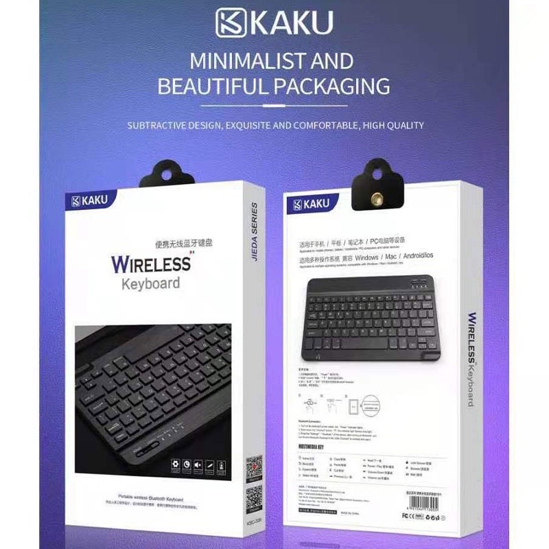 KAKU JIEDA 2.4Ghz Wireless Keyboard No Delay Bluetooth Keyboard