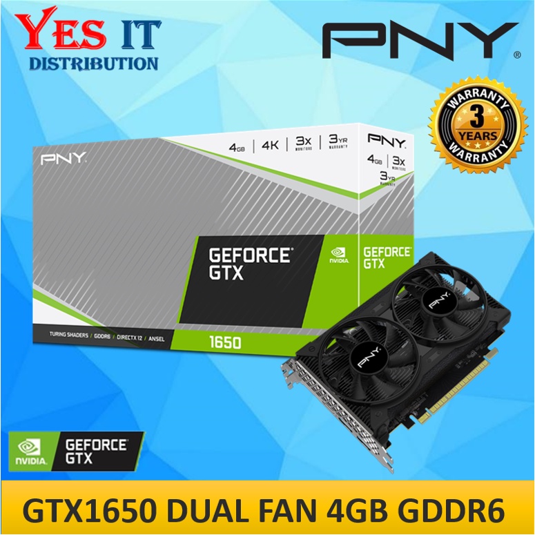 Gtx 1650 discount pny dual fan