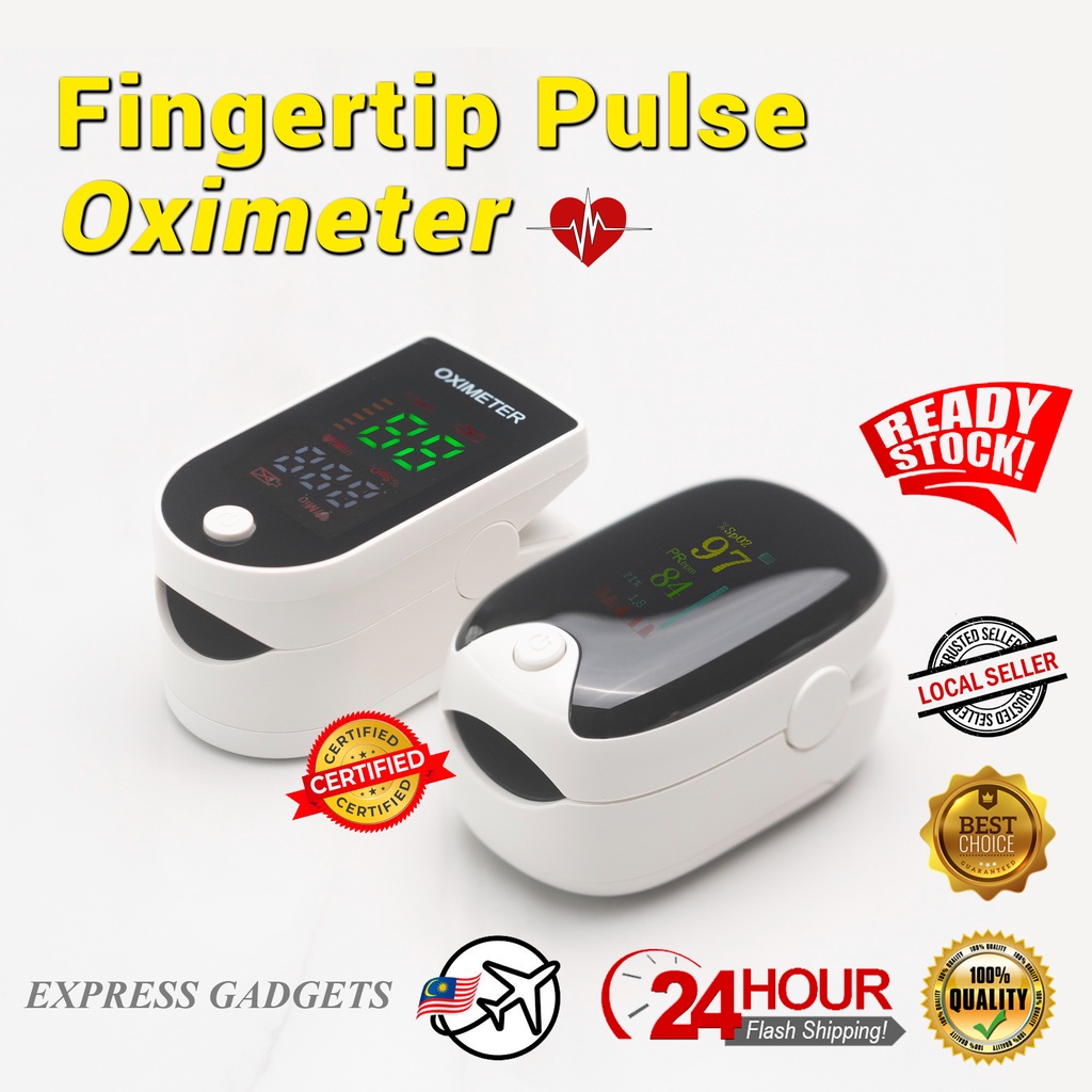 🔥READY STOCK🔥 AiQURA Digital Pulse Oximeter OLED at Heart Rate Blood ...