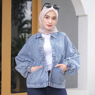 Baggy denim sales jacket womens