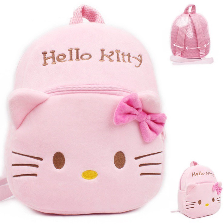 Kid 3D Cartoon Design Soft Fluffy Kindergarten Backpack Bag Beg Sekolah ...