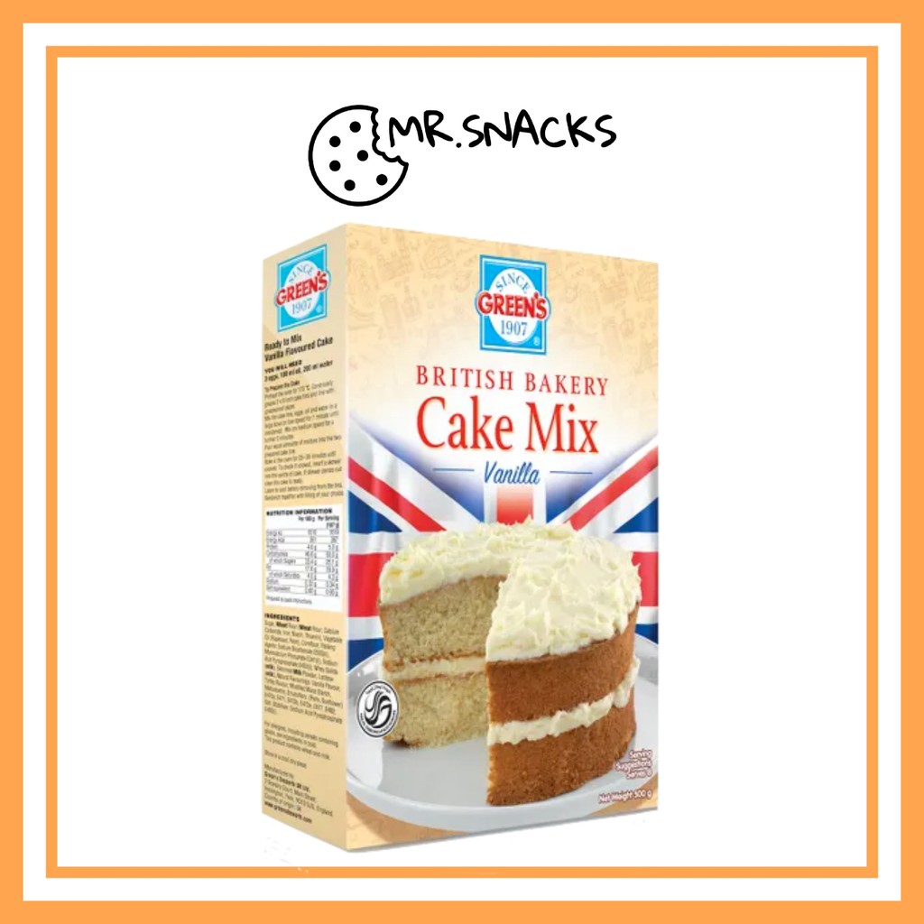 Green S Vanilla Cake Mix 500g [uk] Shopee Malaysia