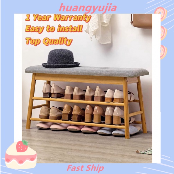 Bamboo Japanese Style Shoes Rack Storage Shoe Storage Modern