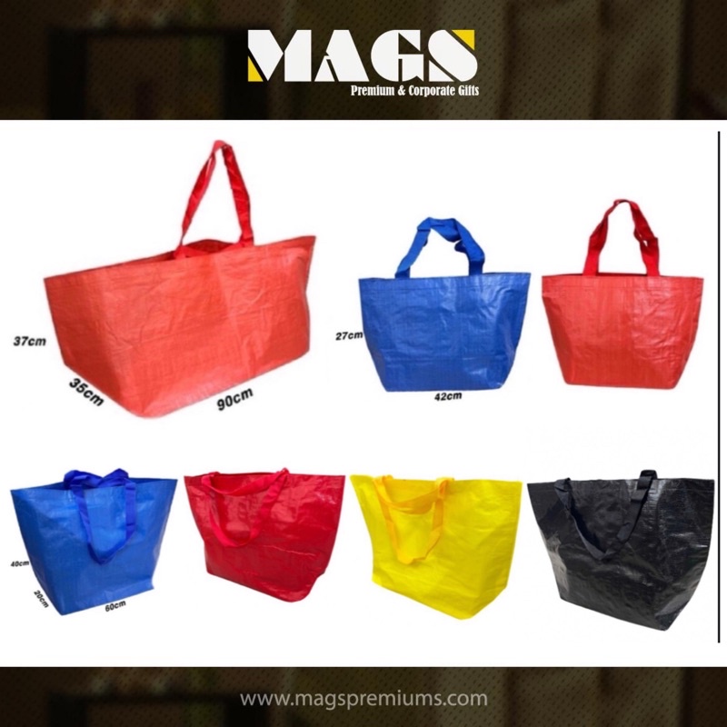 PP Woven Bag/ IKEA Bag Blue Bag Laundry Carrier Recycle Reusable Bag