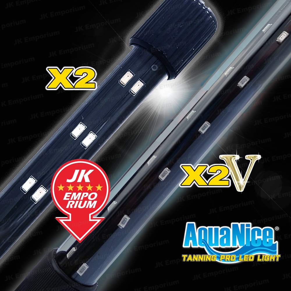 AquaNice X2 V Tanning Pro LED Light X2V Lamp Lampu Akuarium Energy