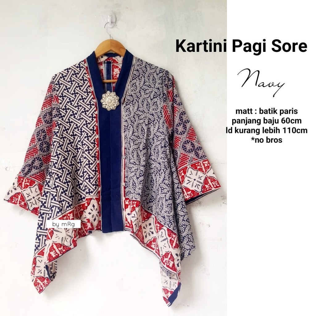 Kartini Morning Afternoon MRG batik Tops Women blouse batik blouse ...