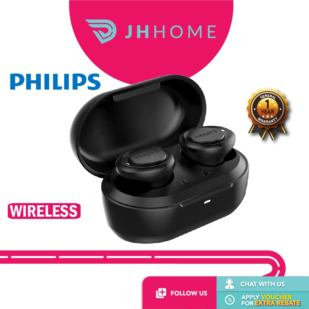 Philips In Ear True Wireless Headphones Black TAT1215BK TAT1215