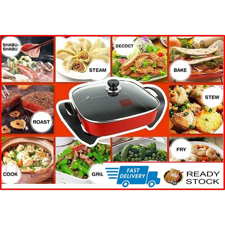 💥READY STOCK💥 Electric hot pot /Periuk Elektrik /Grill/Steamboat/Goreng