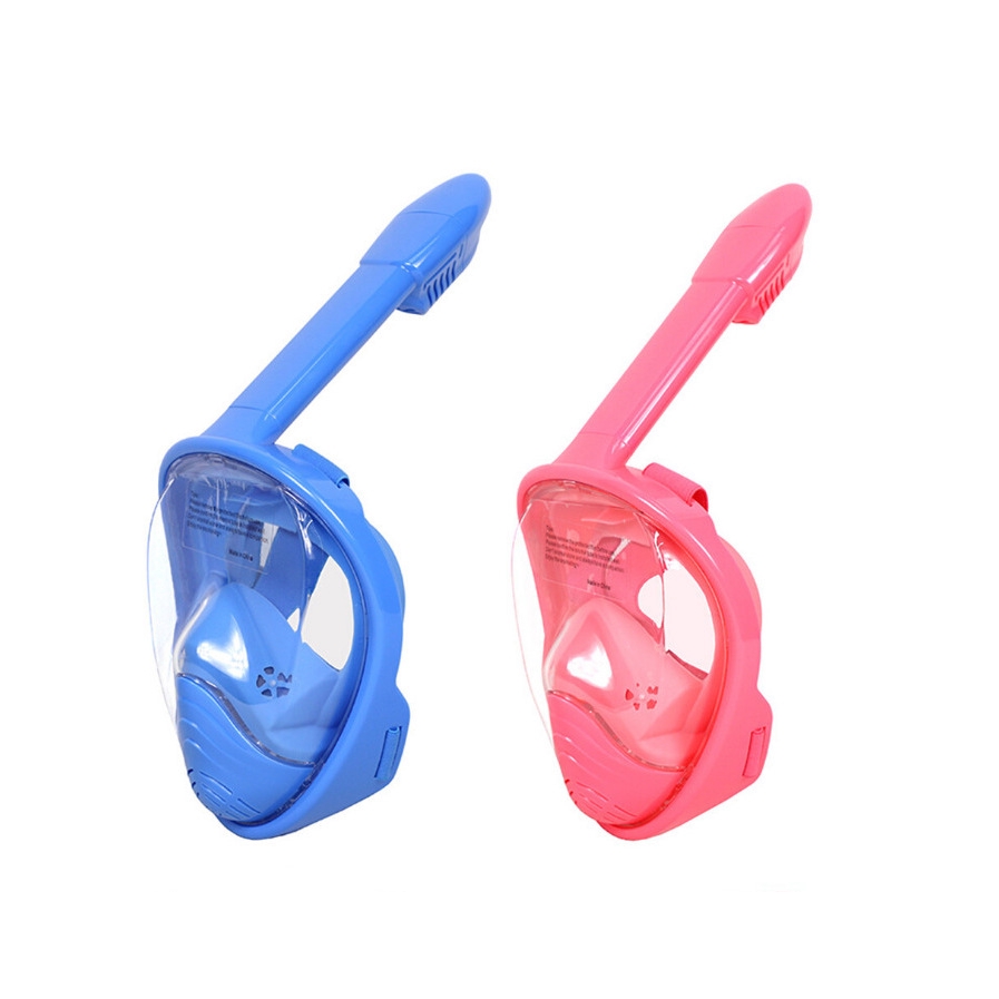 Full Face Snorkel Mask,Foldable 180 Degree Panoramic View Snorkel Mask