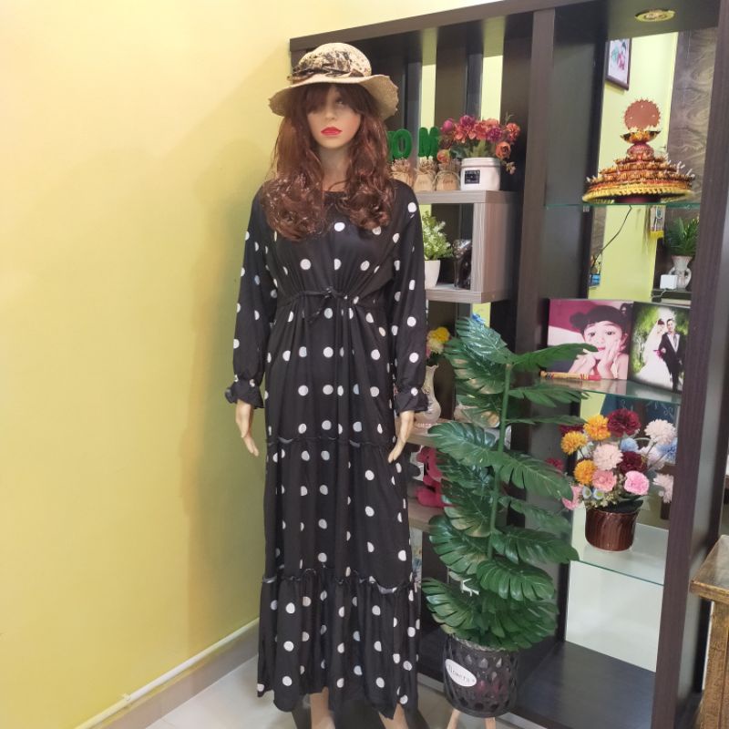 Maxi Polka Dot Dress