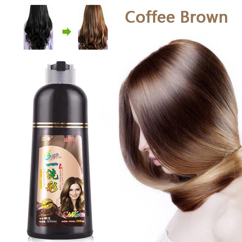 Hair Dye Shampoo Dark Brown Colour And Coffee Coloring Healthiest Hair Dye Non Toxic Safe Semi 3466