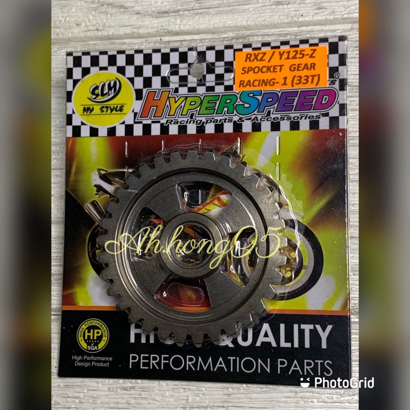 Y125ZR/RXZ HYPER SPEED RACING GEAR BOX SPROKET GEAR RACING 1ST(33T ...