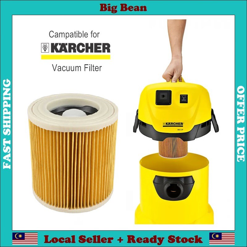 READY STOCK For Karcher Vacuum Cleaner Part Air Dry HEPA Filter A2004