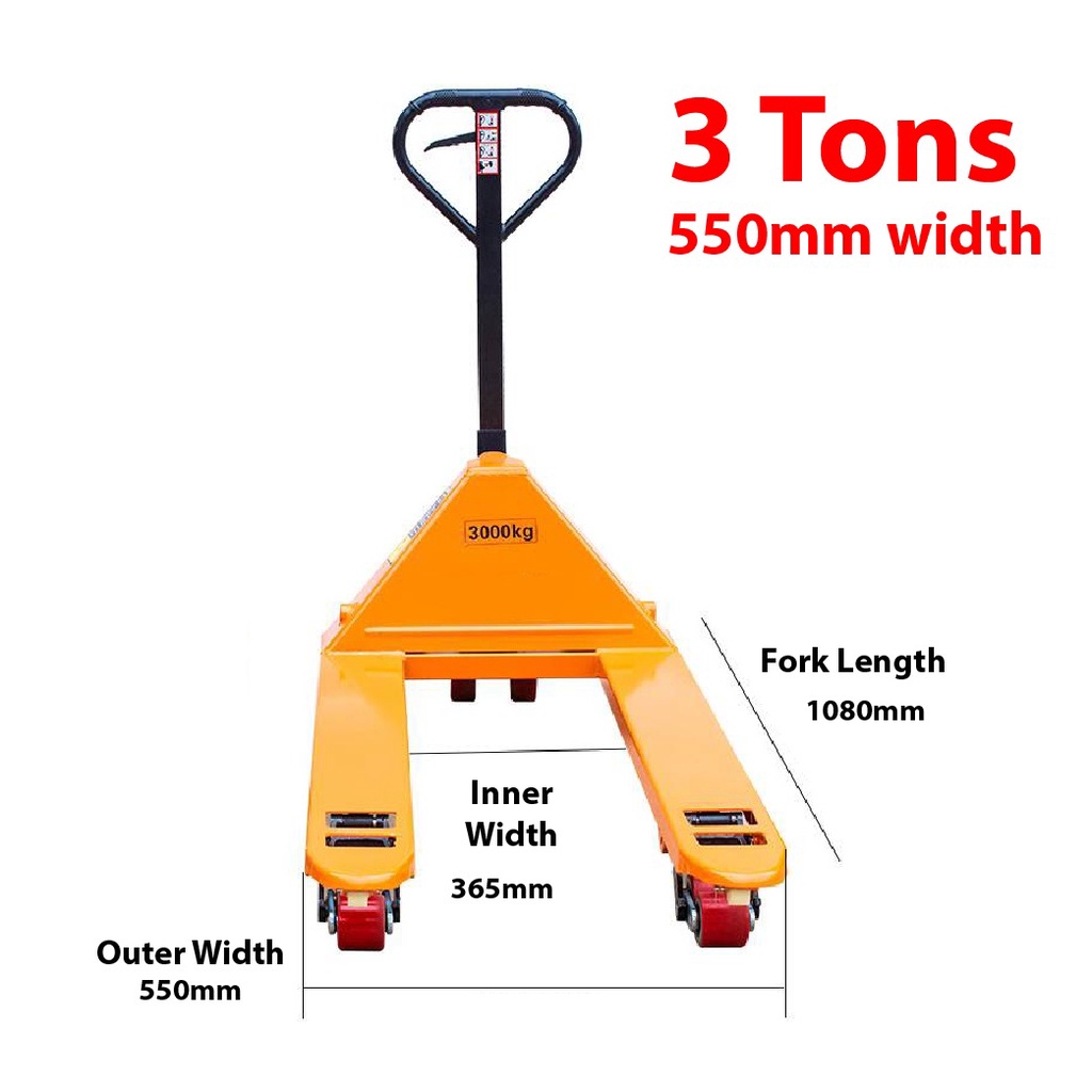 Hand jack Pallet truck 3 ton 2 ton Heavy duty jek tangan Manual