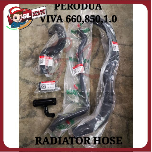 RADIATOR HOSE(SET)(ORIGINAL) PERODUA VIVA 660,850,1.0 SET) BY