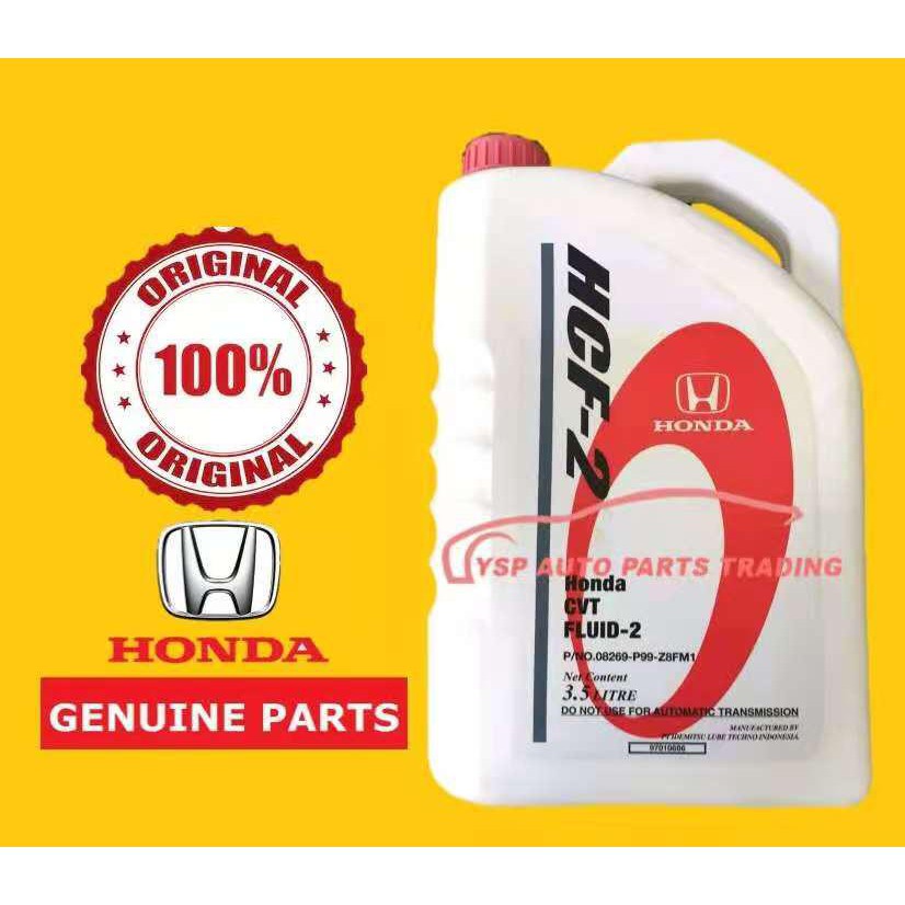 Original Honda Genuine Cvt Transmission Fluid Hcf Litre Shopee Malaysia