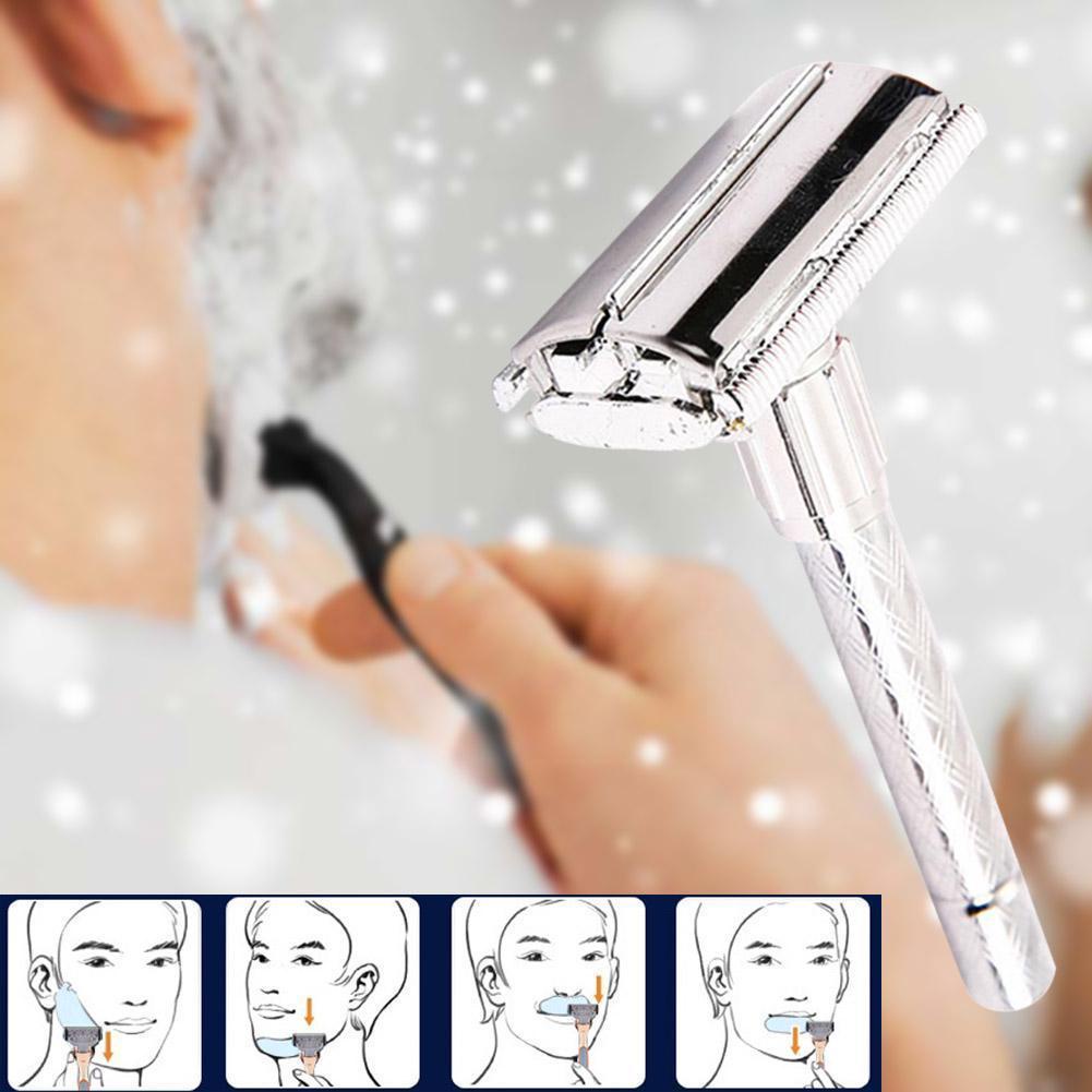 Pencukur Shaver Men Safety Double Edge Blade Shaving Hair Razor Shaver ...