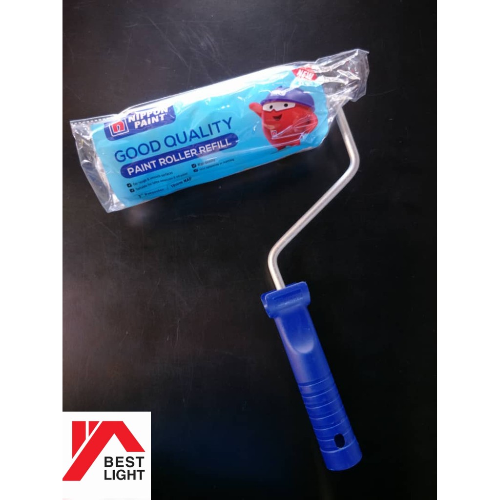 NIPPON PAINT CAT 7" POLYESTER ROLLER REFILL & 7" END CAP HEAVY-DUTY ...