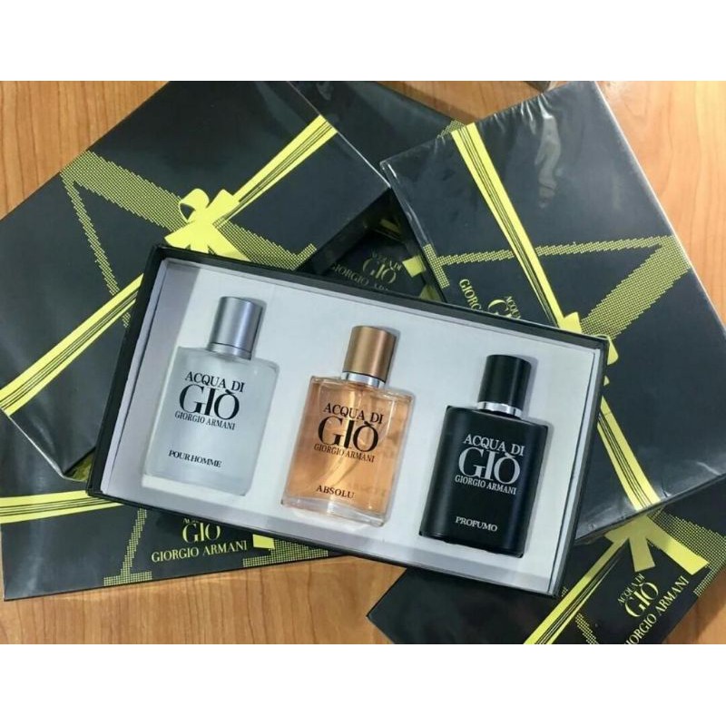 Gift Set Acqua Di Gio 30ml Giorgio Armani Acqua Di Gio (3 X 30ml) Mini Gift  Set – Urban Scents