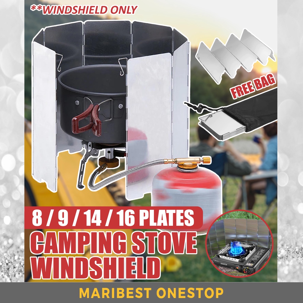 Foldable Outdoor Stove Windscreen Camping Cooking Gas Stove Wind