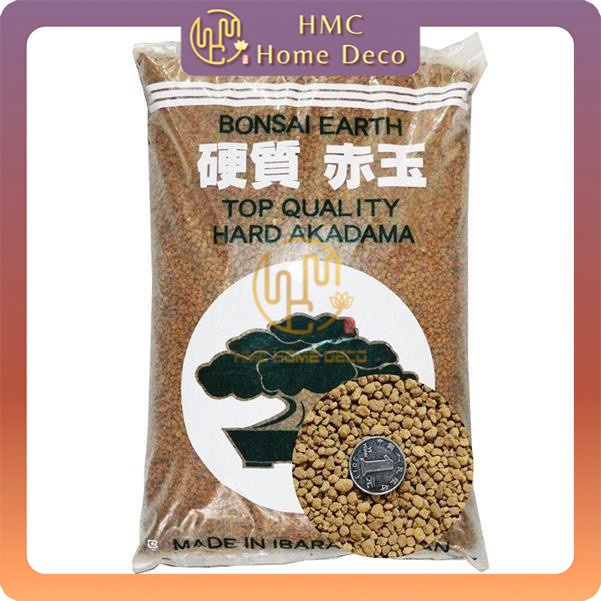 Soil Block SACO DE AKADAMA IBARAKI TRIPLE LINEA DE GRANO SHOHIN DE 14 LITROS Akadama Substrat Bonsai