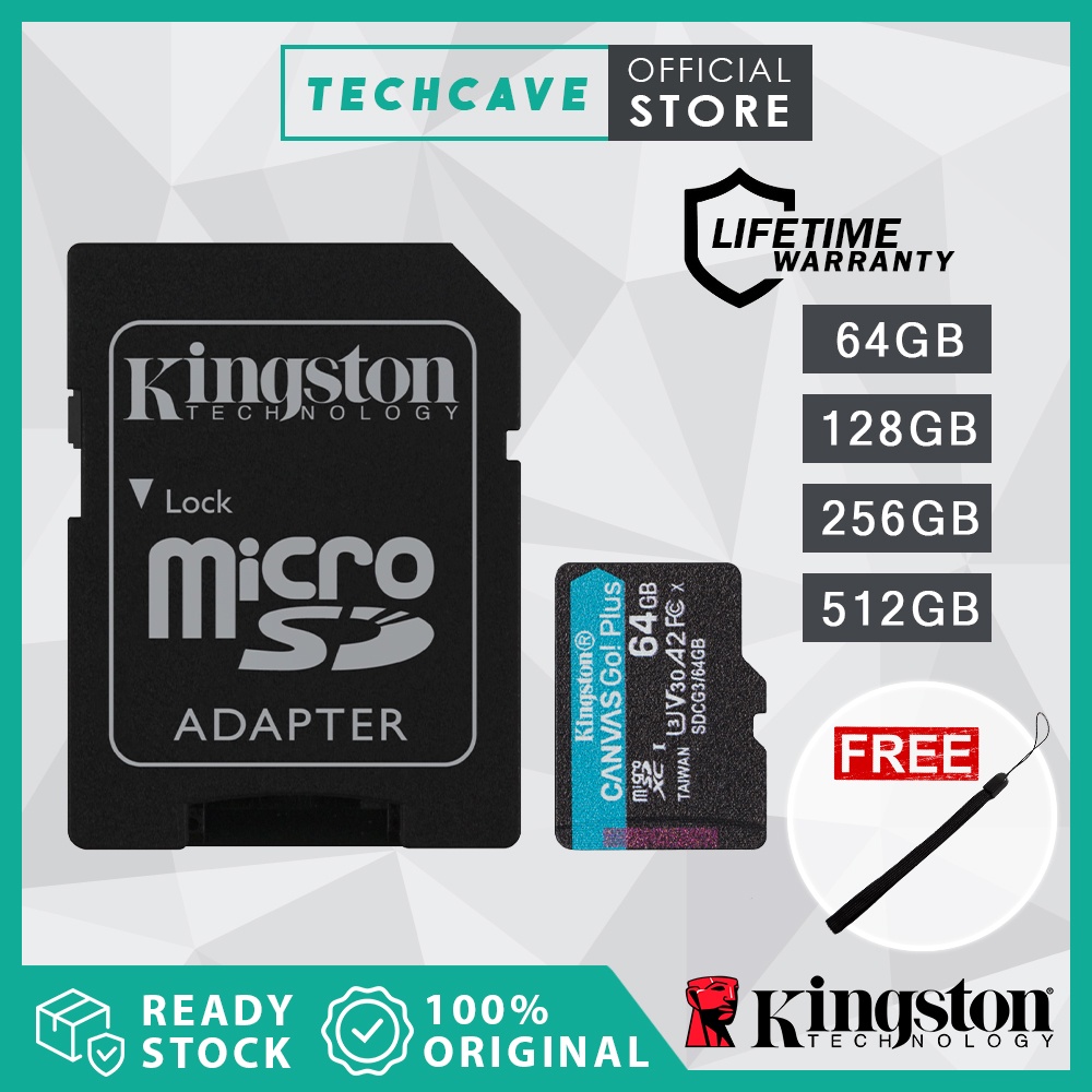 MEMORIA MICRO SD 64GB KINGSTON CANVAS GO PLUS 170R SDCG3-64GB