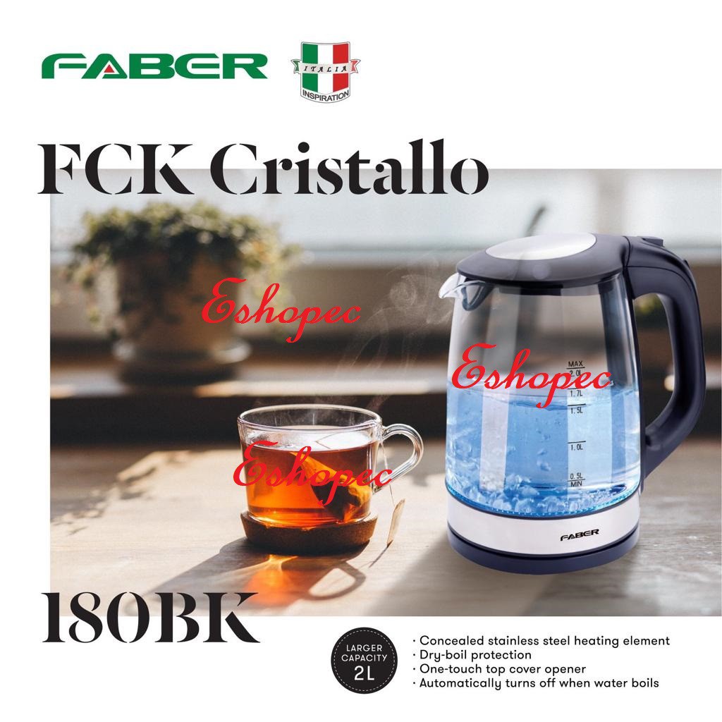 Faber store glass kettle