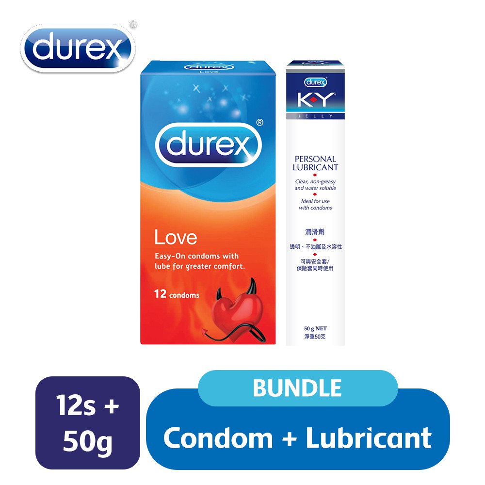 Durex Love Easy On Condom (12's ) + KY Jelly (50g) Shopee Malaysia