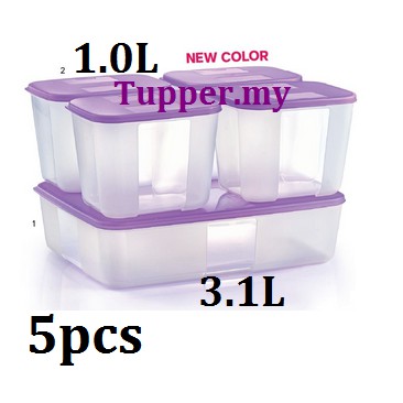 Tupperware Freezermate Compact Set(5) with /without Pwp Deep Pocket ...