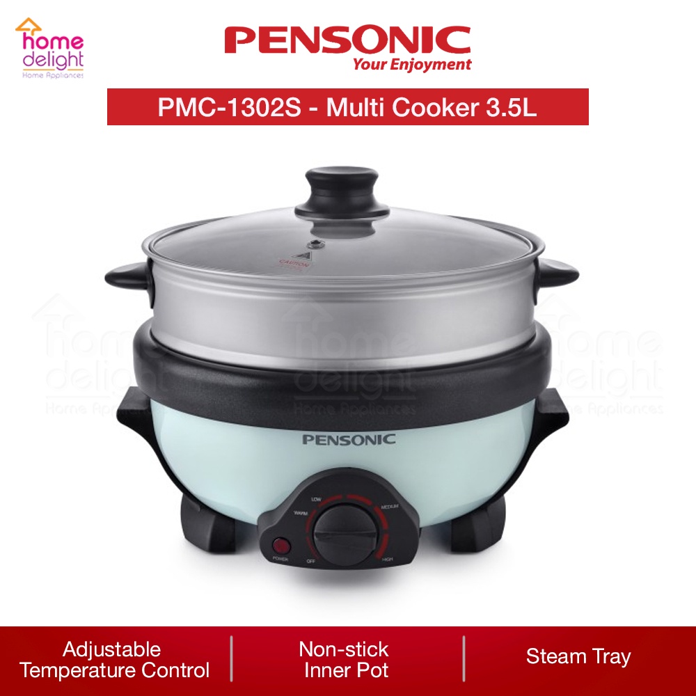 Khind Mutli Cooker With Steam Tray 3.5L [ MCP350S ] Pensonic Multi Cooker 3.5L With Steam Tray