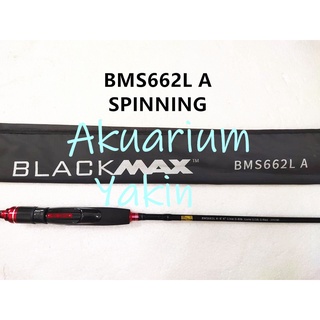 4077 ABU GARCIA BLACKMAX SPINNING ROD 602 662 702 BLACK MAX