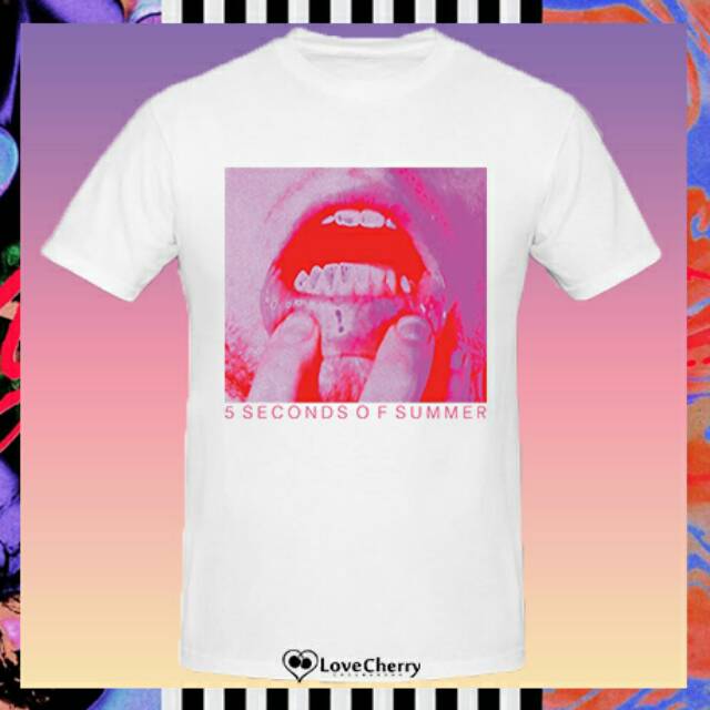 5sos lips tee