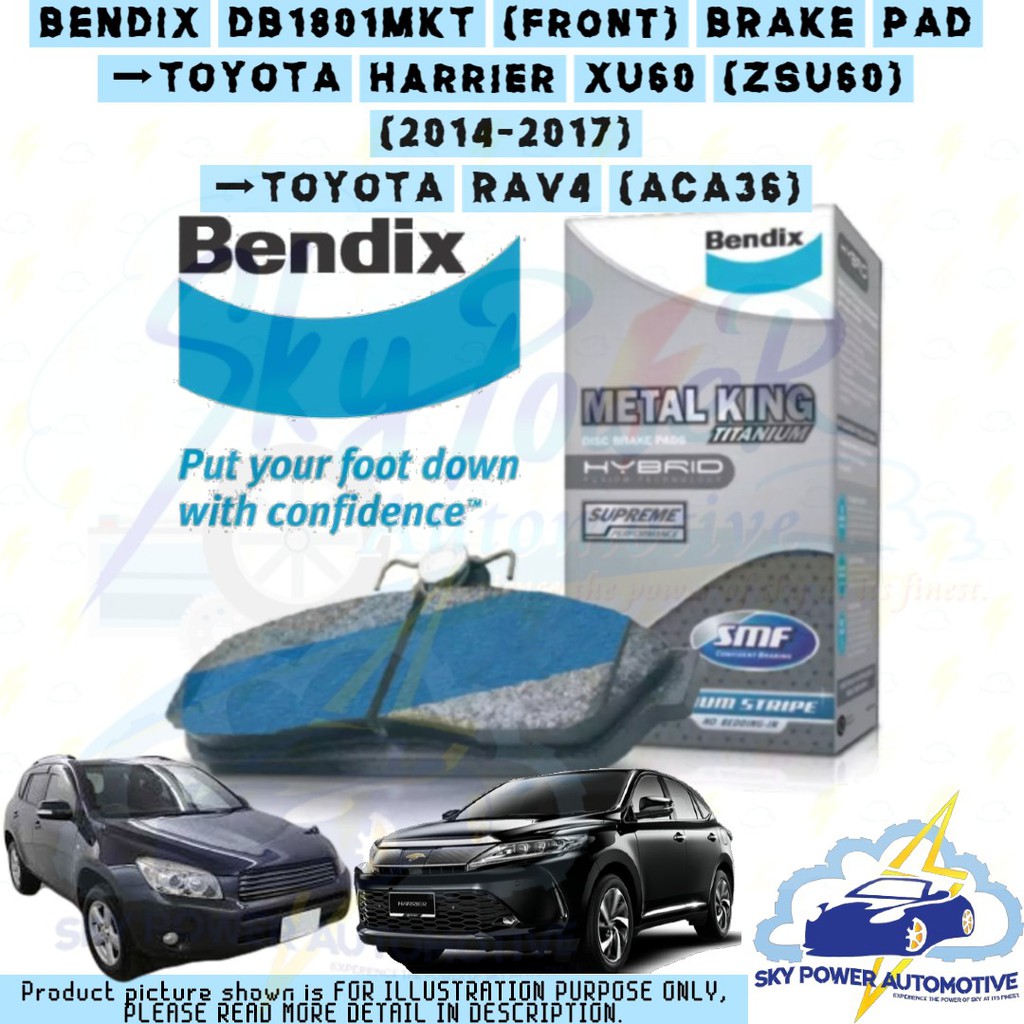 TOYOTA HARRIER ZSU60 (XU60) (NON-TURBO) / RAV 4 (ACA36) FRONT DISC ...