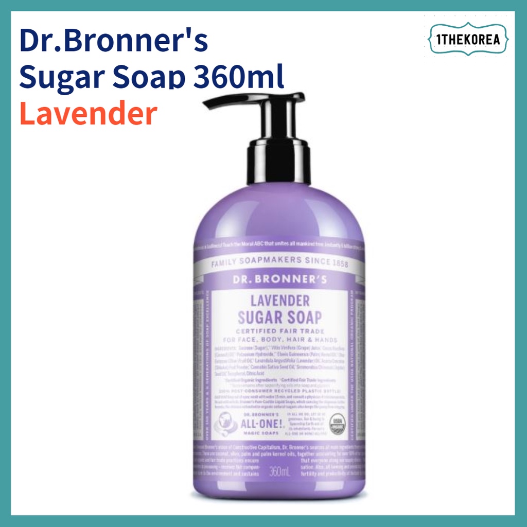 Dr.Bronner's Sugar Soap 360ml Shopee Malaysia