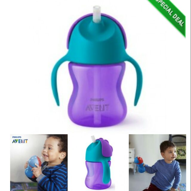 Philips Avent Straw Cup 200ml / 7oz - Dinosaur (Purple) | Shopee Malaysia