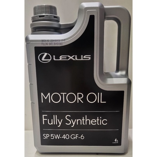 LEXUS ENGINE OIL SM 5W40 GF6 Fully Synthetic Engine Oil (4L) MADE IN UAE BY ENOC (2021 NEW