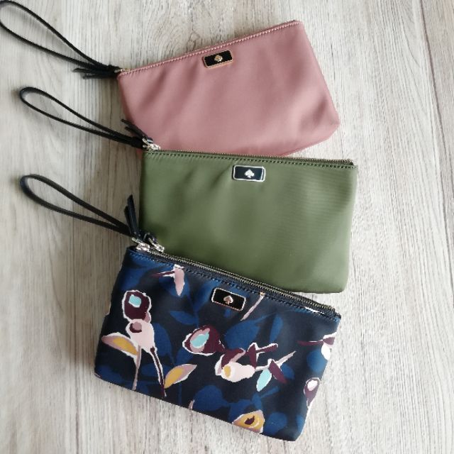 Readystock Kate Spade Medium Nylon Double Zip Wristlet Wallet Ladies Purse Shopee Malaysia