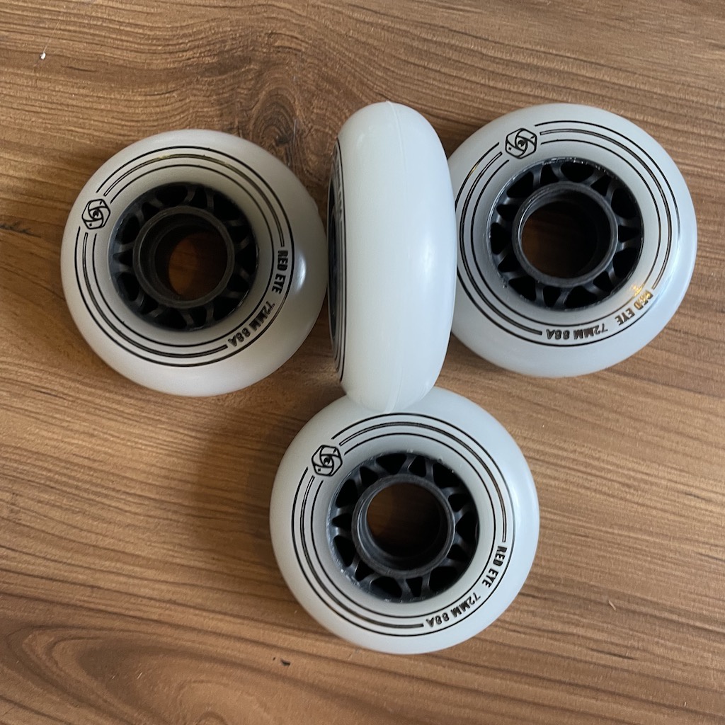 RED EYE Team 72mm/88a Bullet Profile Aggressive Inline Skate Wheels