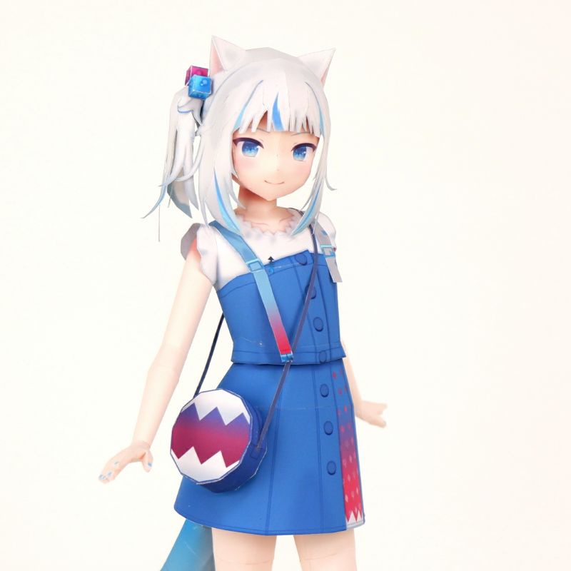 Anime girl paper model [ Virtual idol/English Virtual youtuber] VTuber ...