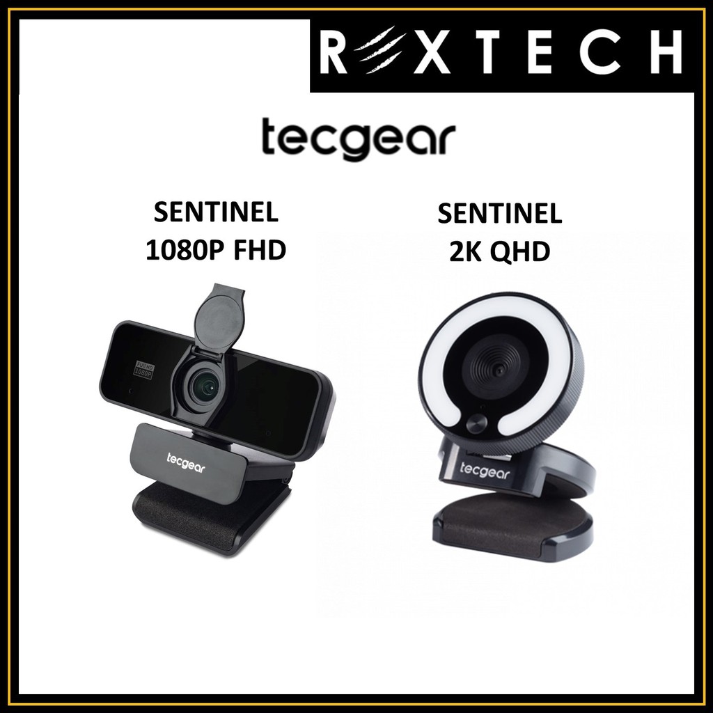 TECGEAR Sentinel 1080P Full HD / 2K QHD Auto Focus Webcam | USB Webcam ...