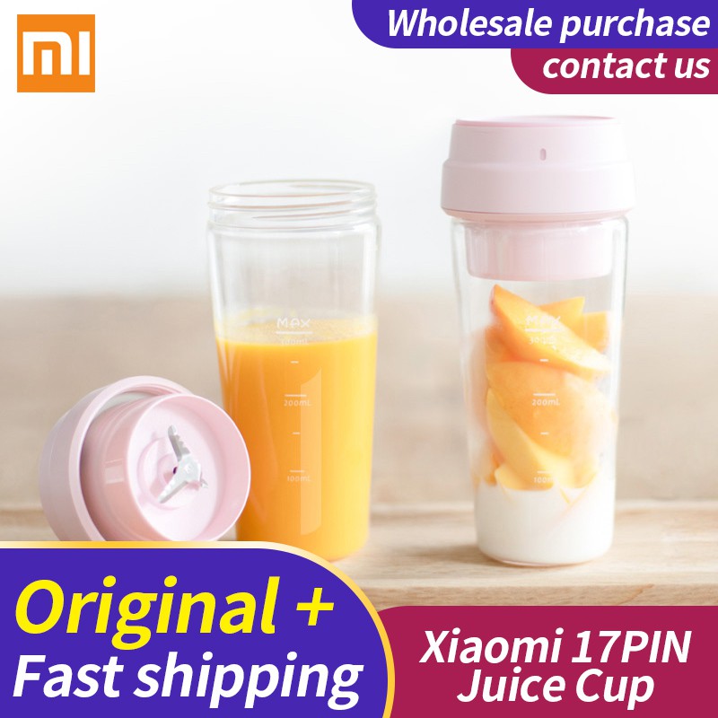 Original Xiaomi 17PIN Star Fruit Cup Portable Juicer 400ML Fruit Cup ...