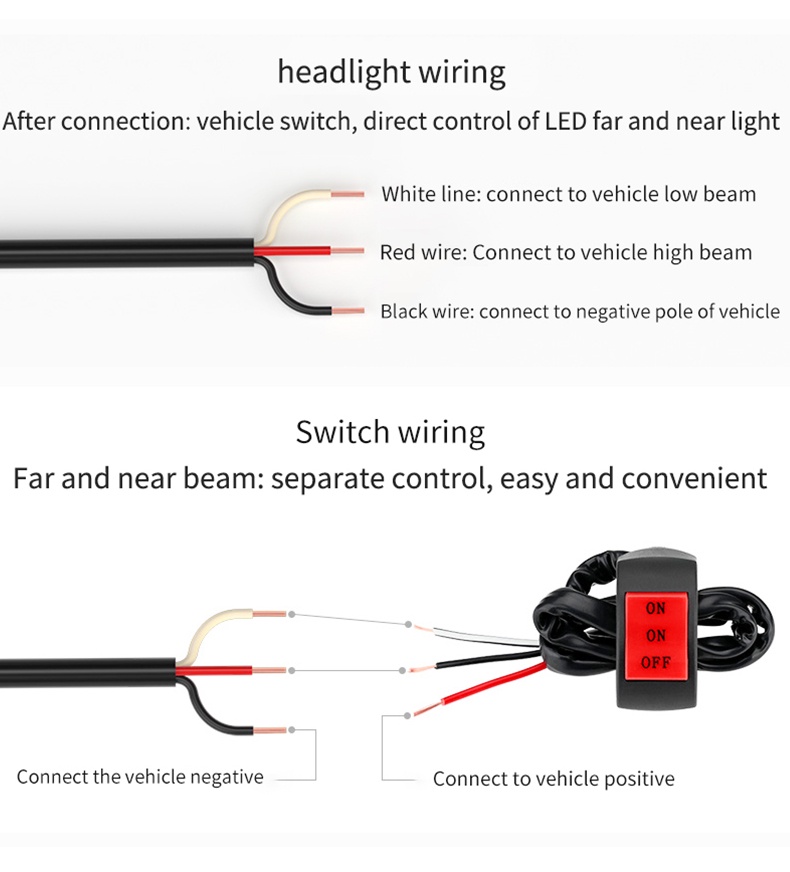 Motorcycle LED Light Mini Driving Light Motorcycle Spotlight Spot